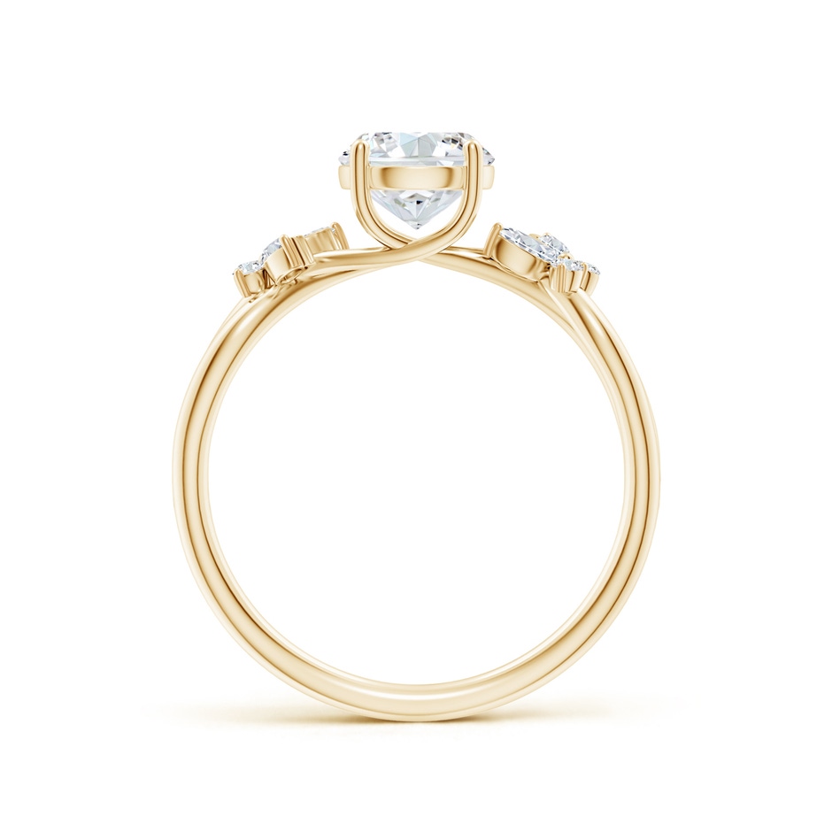 6.4mm FGVS Lab-Grown Round Diamond Butterfly Engagement Ring in Yellow Gold side 199