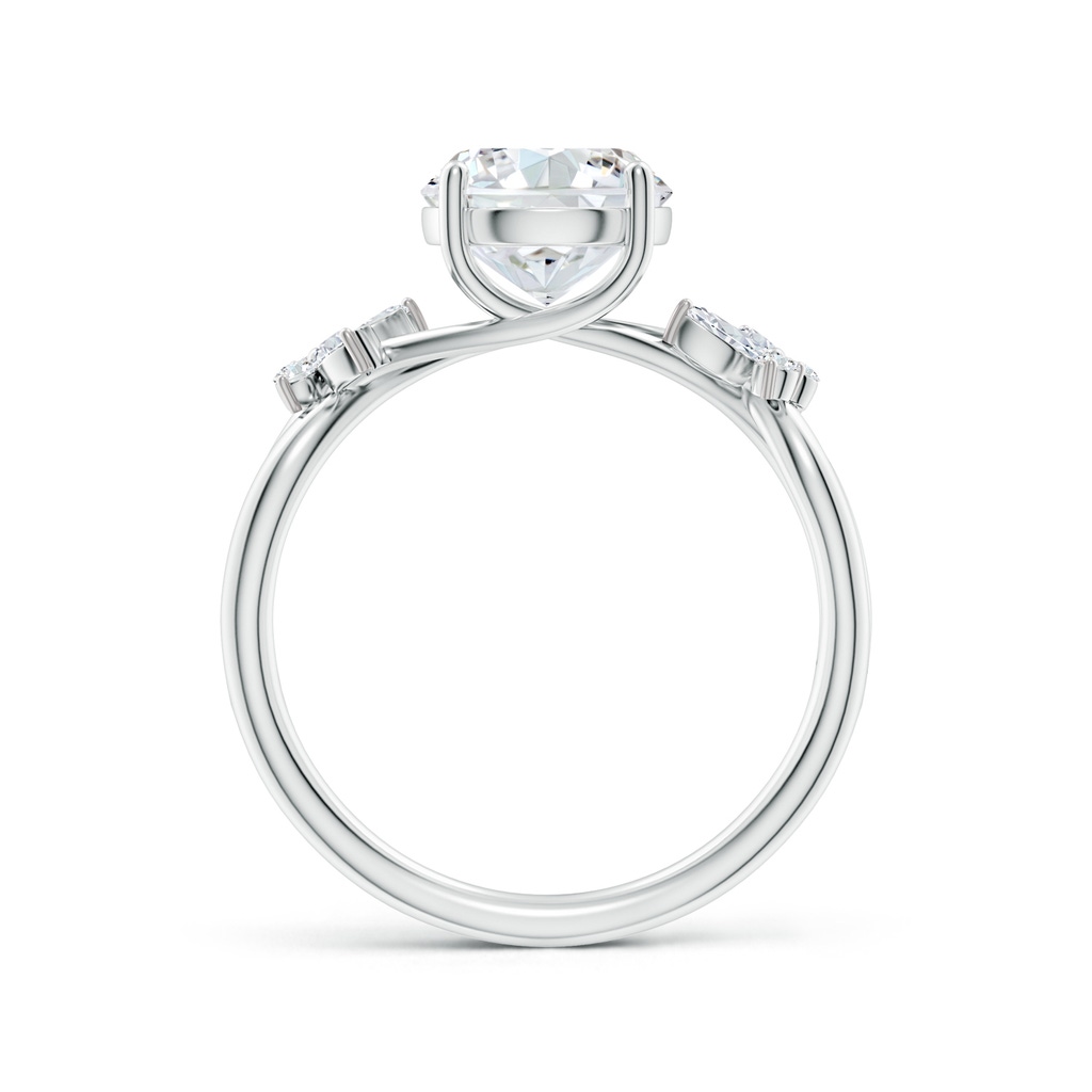 8mm FGVS Lab-Grown Round Diamond Butterfly Engagement Ring in White Gold - side 199