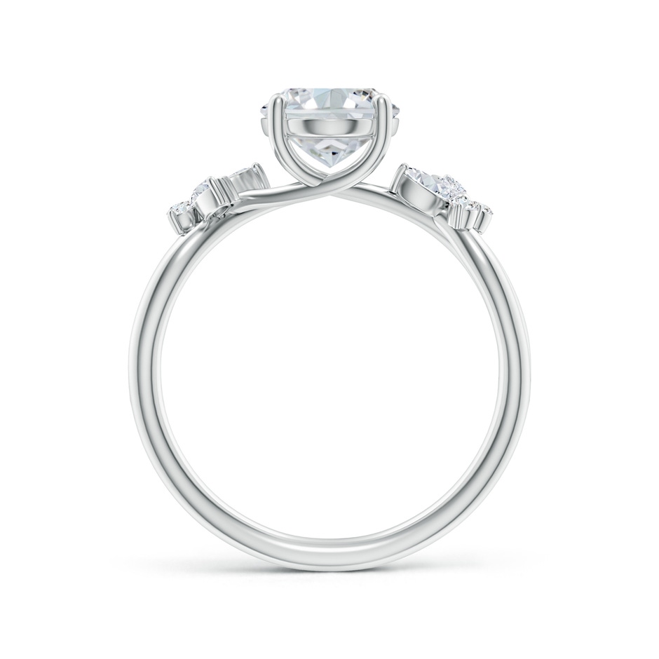 9x7mm FGVS Lab-Grown Oval Diamond Butterfly Engagement Ring in White Gold side 199