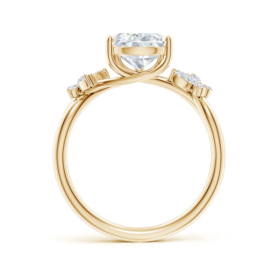 10x8mm FGVS Lab-Grown Pear-Shaped Diamond Butterfly Engagement Ring in Yellow Gold side 199