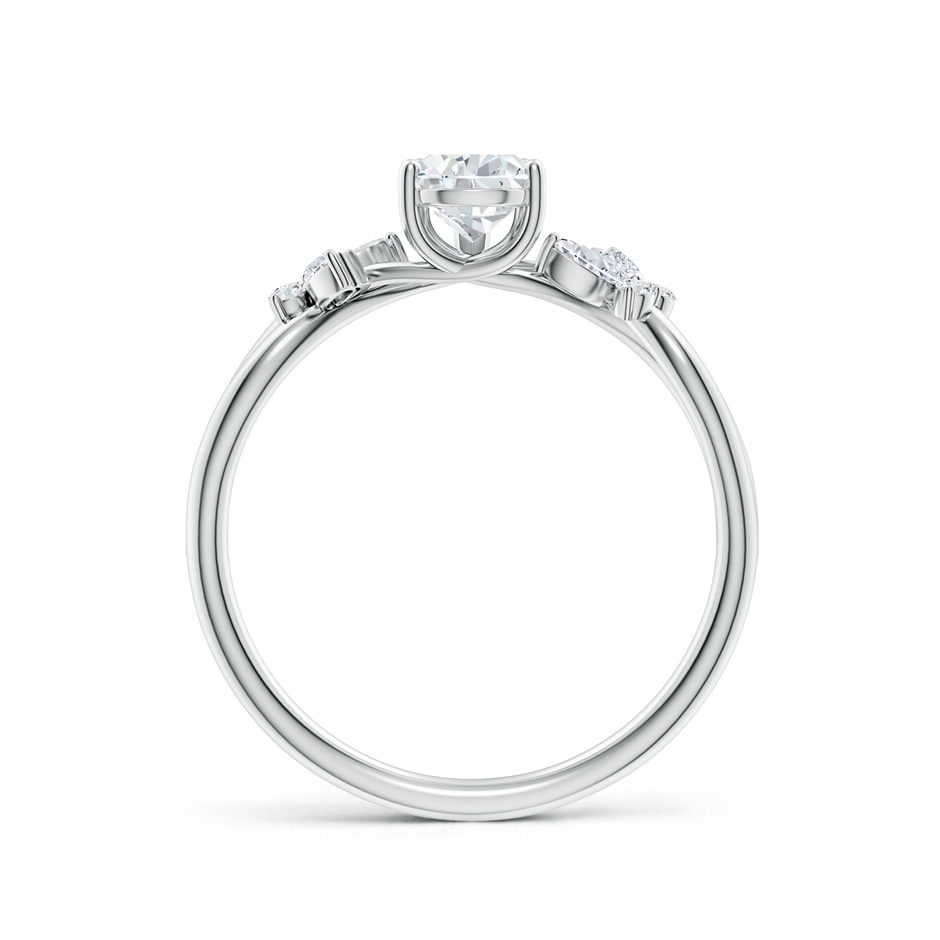 7x5mm FGVS Lab-Grown Pear-Shaped Diamond Butterfly Engagement Ring in 18K White Gold side 199