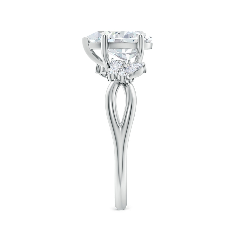9.5x6mm FGVS Lab-Grown Pear-Shaped Diamond Butterfly Engagement Ring in White Gold side 299