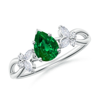 Pear Lab-Grown Lab Grown Emerald