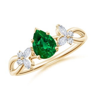 Pear Lab-Grown Lab Grown Emerald