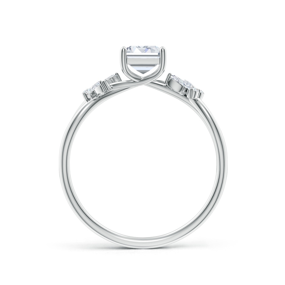 7x5mm FGVS Lab-Grown Emerald-Cut Diamond Butterfly Engagement Ring in 18K White Gold side 199