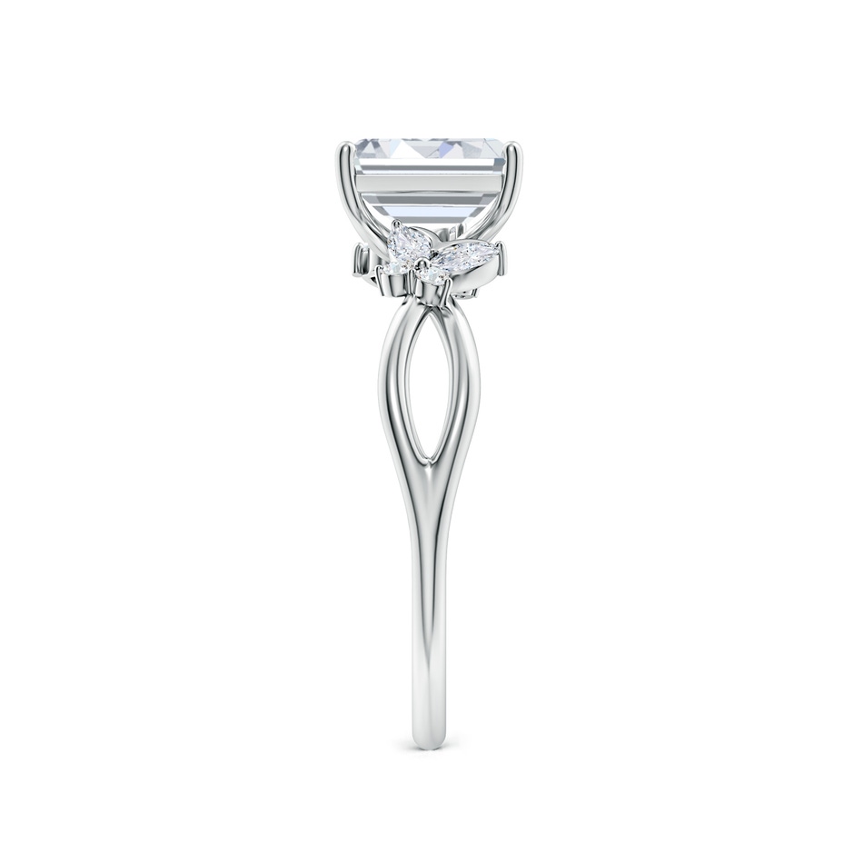 7x5mm FGVS Lab-Grown Emerald-Cut Diamond Butterfly Engagement Ring in White Gold side 299