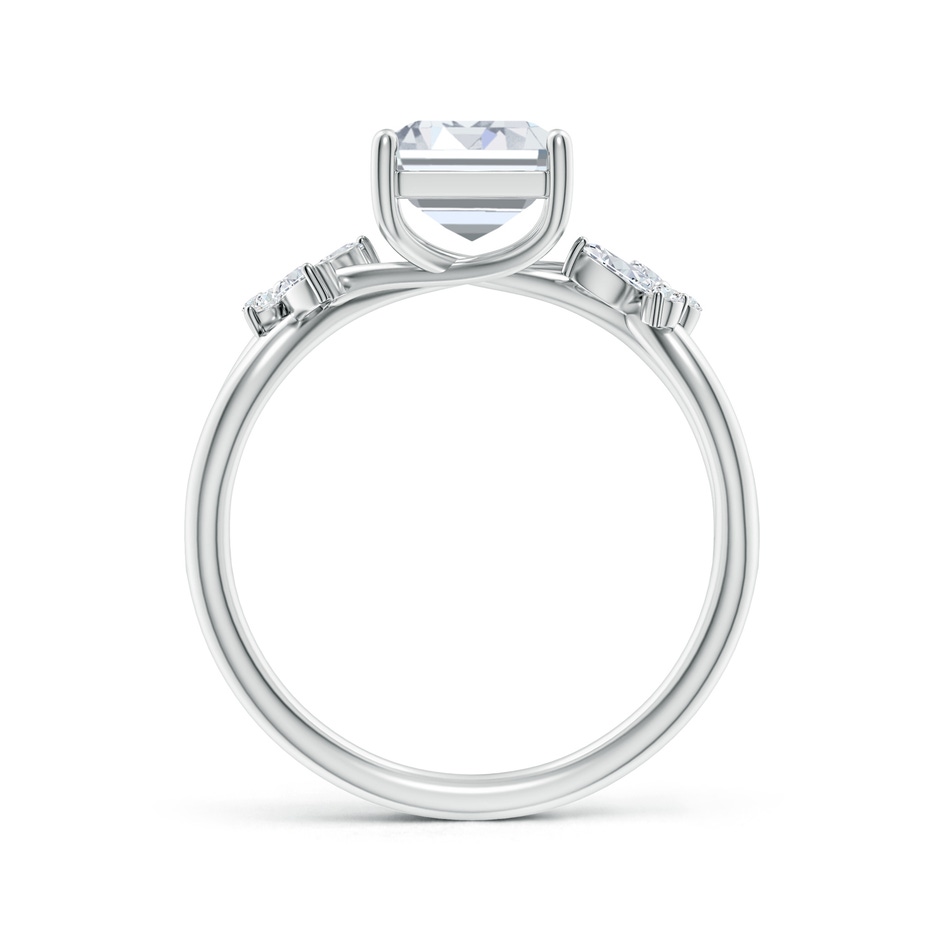 8.5x6.5mm FGVS Lab-Grown Emerald-Cut Diamond Butterfly Engagement Ring in White Gold side 199