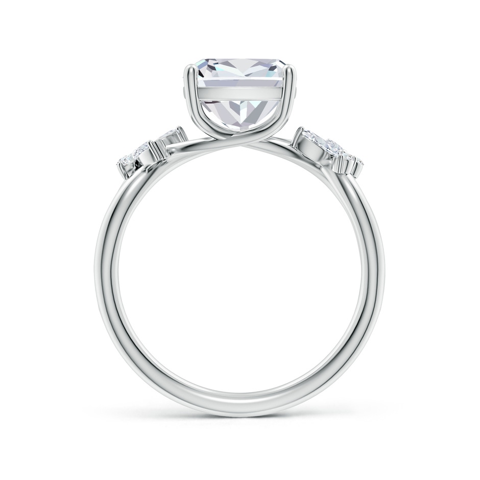 10x7.5mm FGVS Lab-Grown Cushion Rectangular Diamond Butterfly Engagement Ring in White Gold side 199