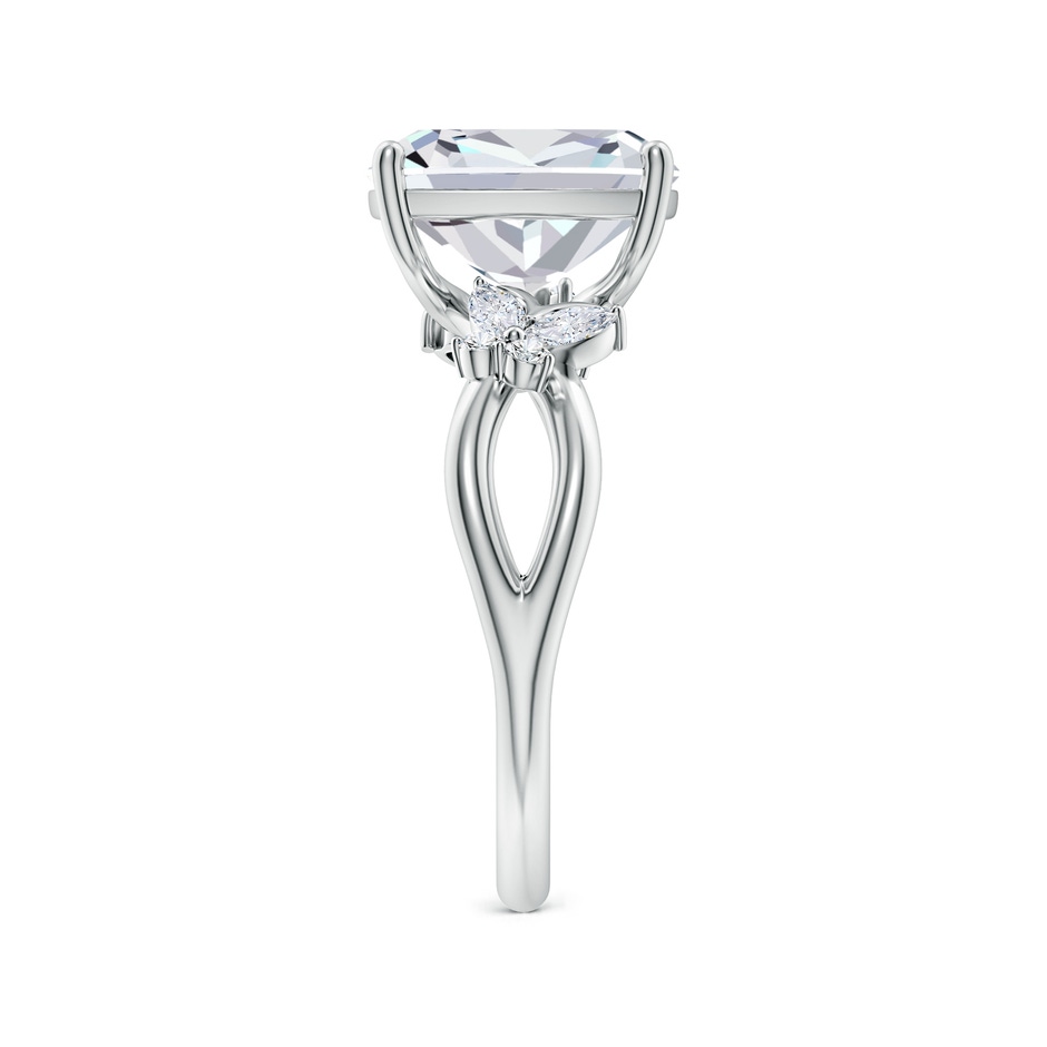 10x7.5mm FGVS Lab-Grown Cushion Rectangular Diamond Butterfly Engagement Ring in White Gold side 299