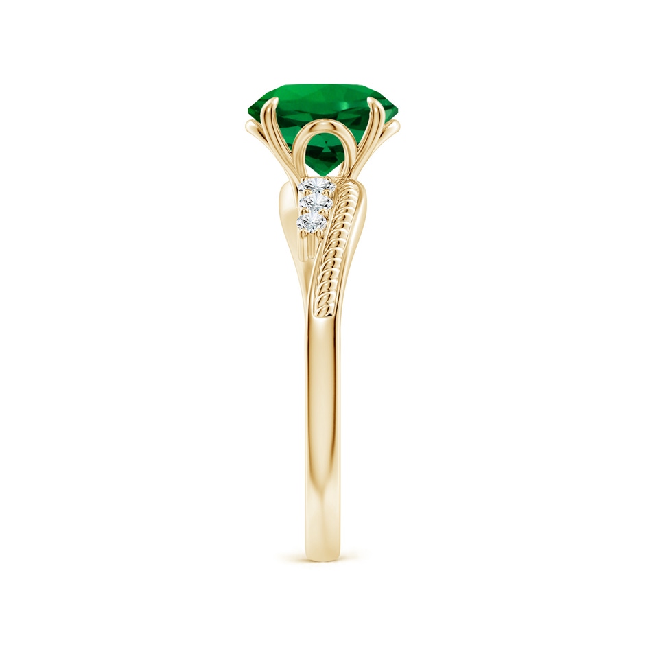 8mm Labgrown LSR4617ED-YGE-Labgrown-8 in 18K Yellow Gold side 299