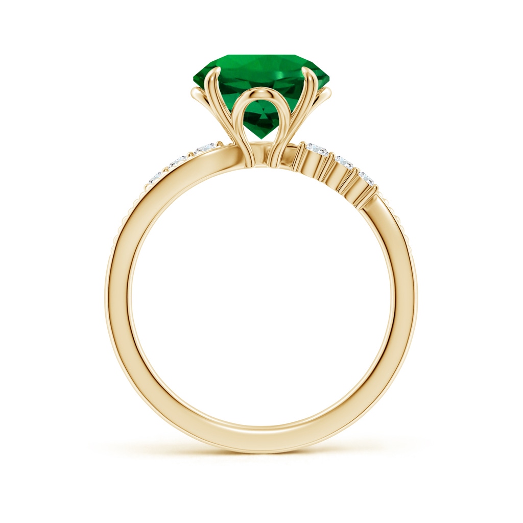 9mm Labgrown LSR4617ED-YGE-Labgrown-9 in 18K Yellow Gold - side 199