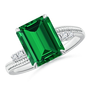 Emerald Cut Lab-Grown Lab Grown Emerald