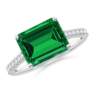 Emerald Cut Lab-Grown Lab Grown Emerald