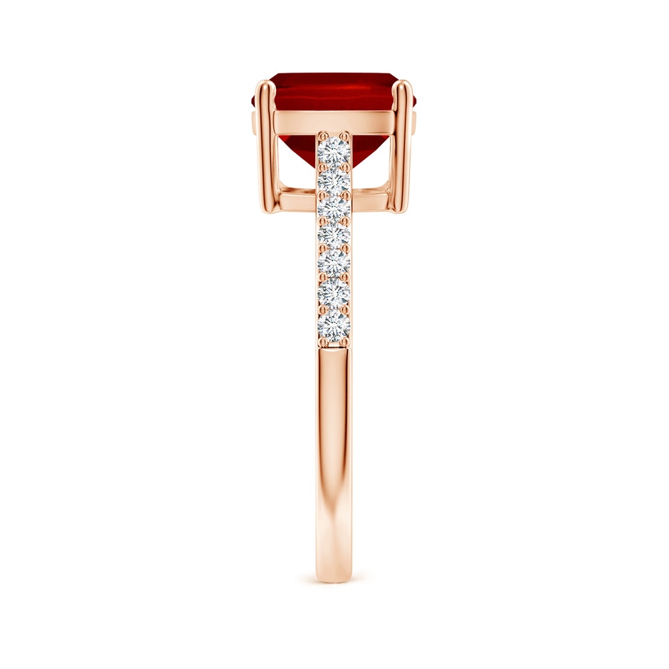 10x8mm Labgrown LSR4627RD-RGE-Labgrown-10x8 in 18K Rose Gold side 299