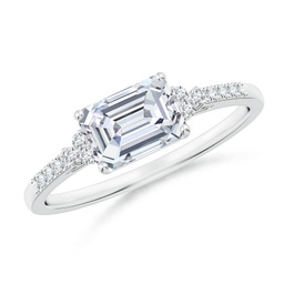 Side Stones Lab Grown Diamond Side Stones Rings