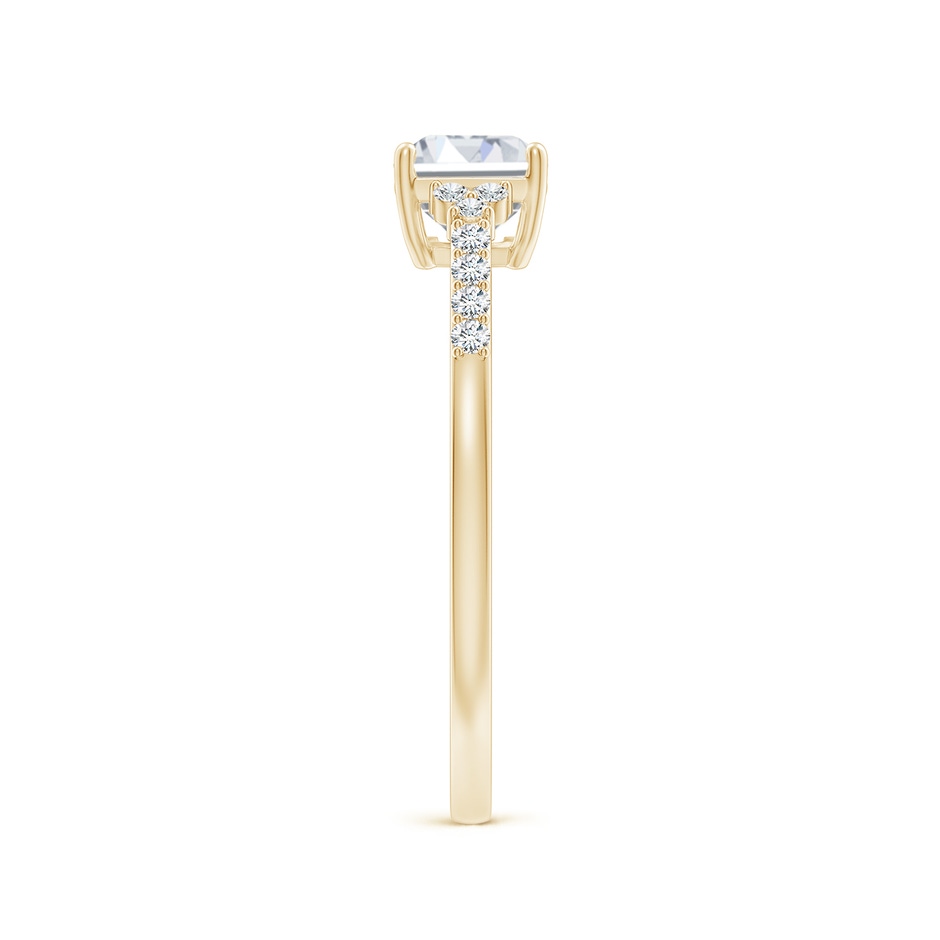 7x5mm FGVS Lab-Grown East-West Emerald-Cut Diamond Side Stone Engagement Ring in Yellow Gold side 299