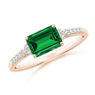 Emerald Cut Lab-Grown Lab Grown Emerald
