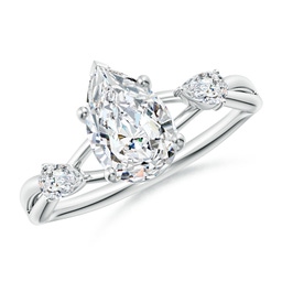 Lab Grown Diamond Side Stones Rings