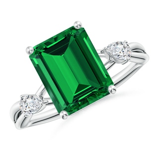 Emerald Cut Lab-Grown Lab Grown Emerald