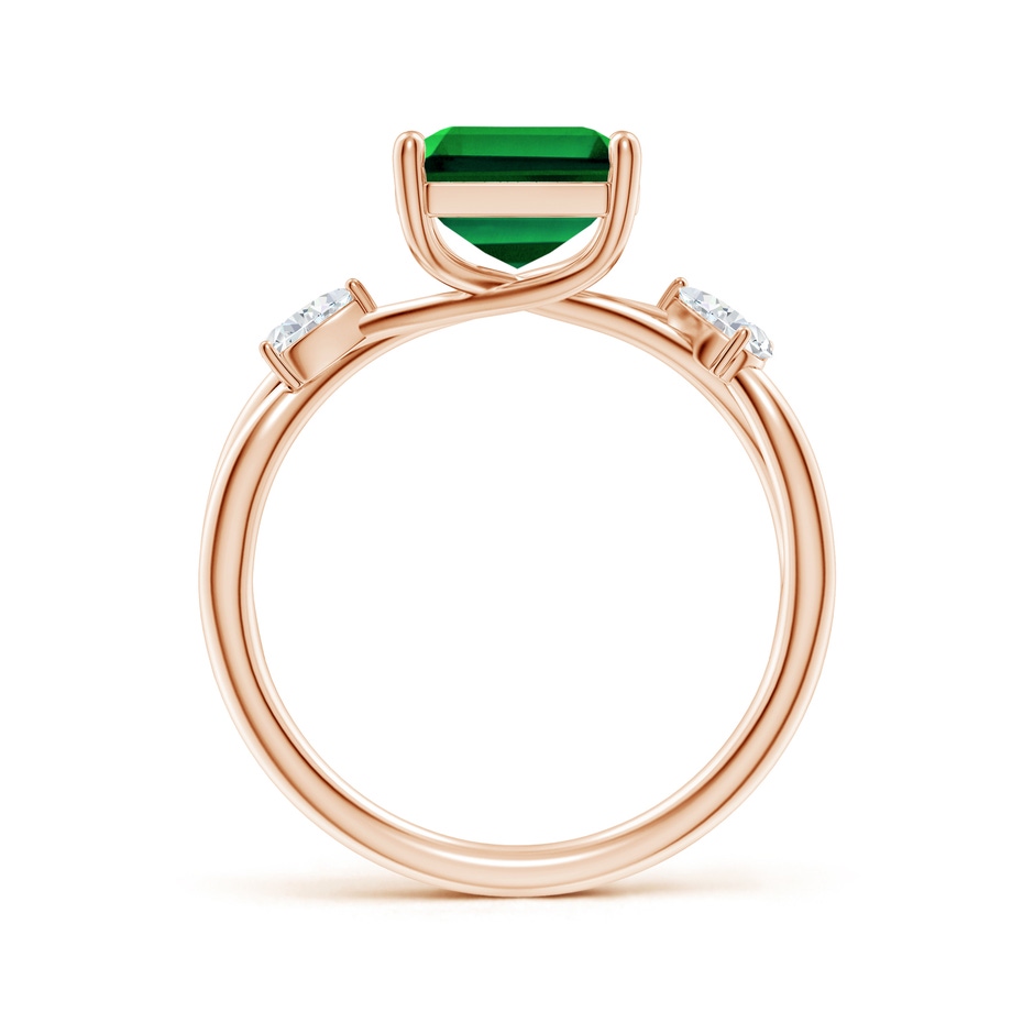 10x8mm Labgrown LSR4633ED-RG-Labgrown-10x8 in Rose Gold side 199
