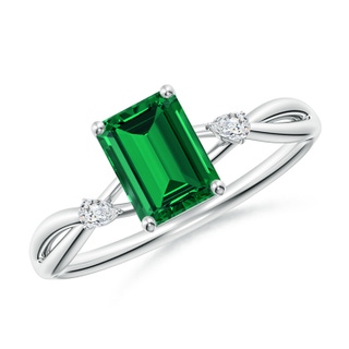Emerald Cut Lab-Grown Lab Grown Emerald