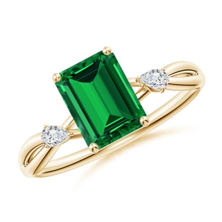 Emerald Cut Lab-Grown Lab Grown Emerald