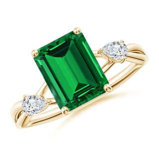 Emerald Cut Lab-Grown Lab Grown Emerald