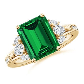 Emerald Cut Lab-Grown Lab Grown Emerald