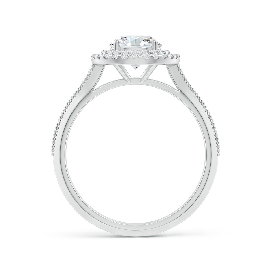 6.4mm FGVS Lab-Grown Vintage Inspired Round Diamond Double Halo Engagement Ring in White Gold side 199