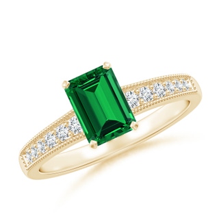 Emerald Cut Lab-Grown Lab Grown Emerald