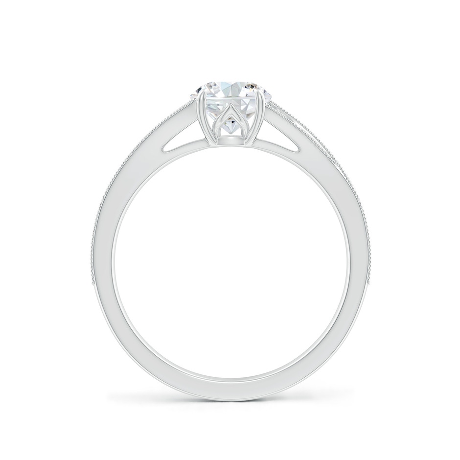 5.9mm FGVS Lab-Grown Vintage Inspired Round Diamond Split Shank Engagement Ring in 18K White Gold side 199