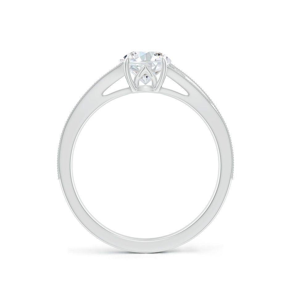 5.9mm FGVS Lab-Grown Vintage Inspired Round Diamond Split Shank Engagement Ring in P950 Platinum side 199