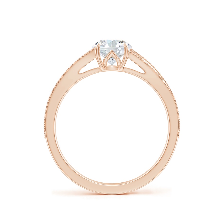 5.9mm FGVS Lab-Grown Vintage Inspired Round Diamond Split Shank Engagement Ring in Rose Gold side 199