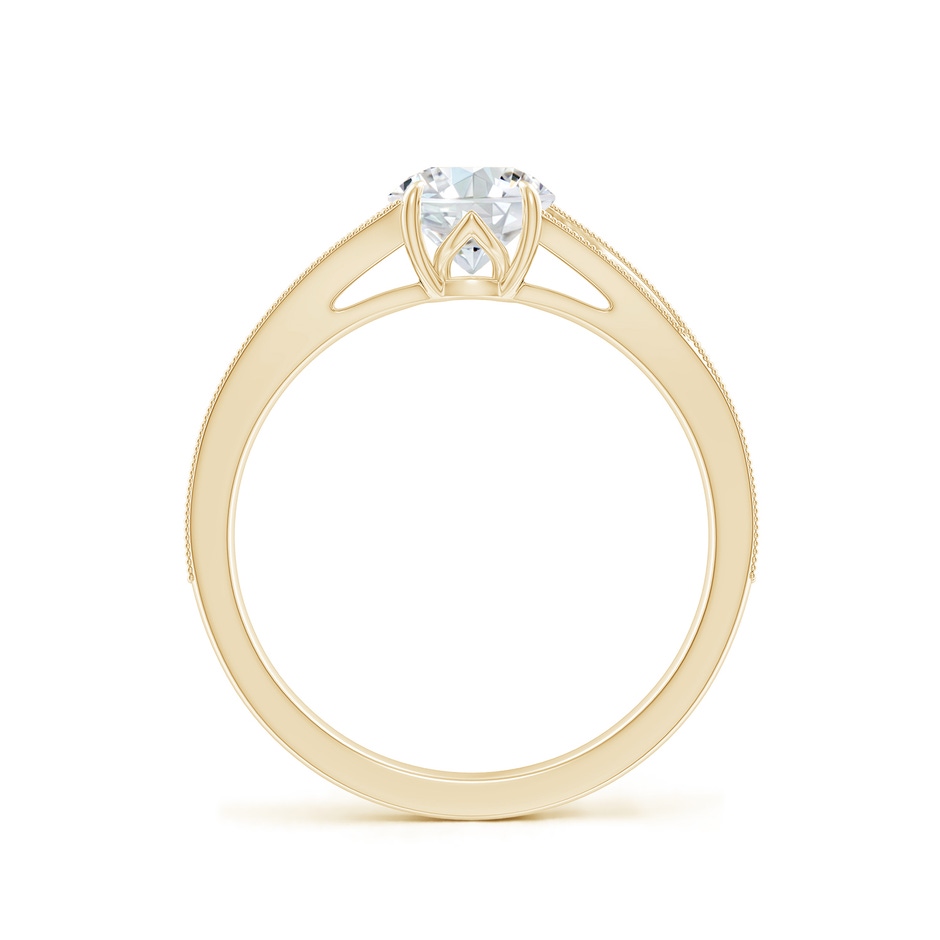 5.9mm FGVS Lab-Grown Vintage Inspired Round Diamond Split Shank Engagement Ring in Yellow Gold side 199