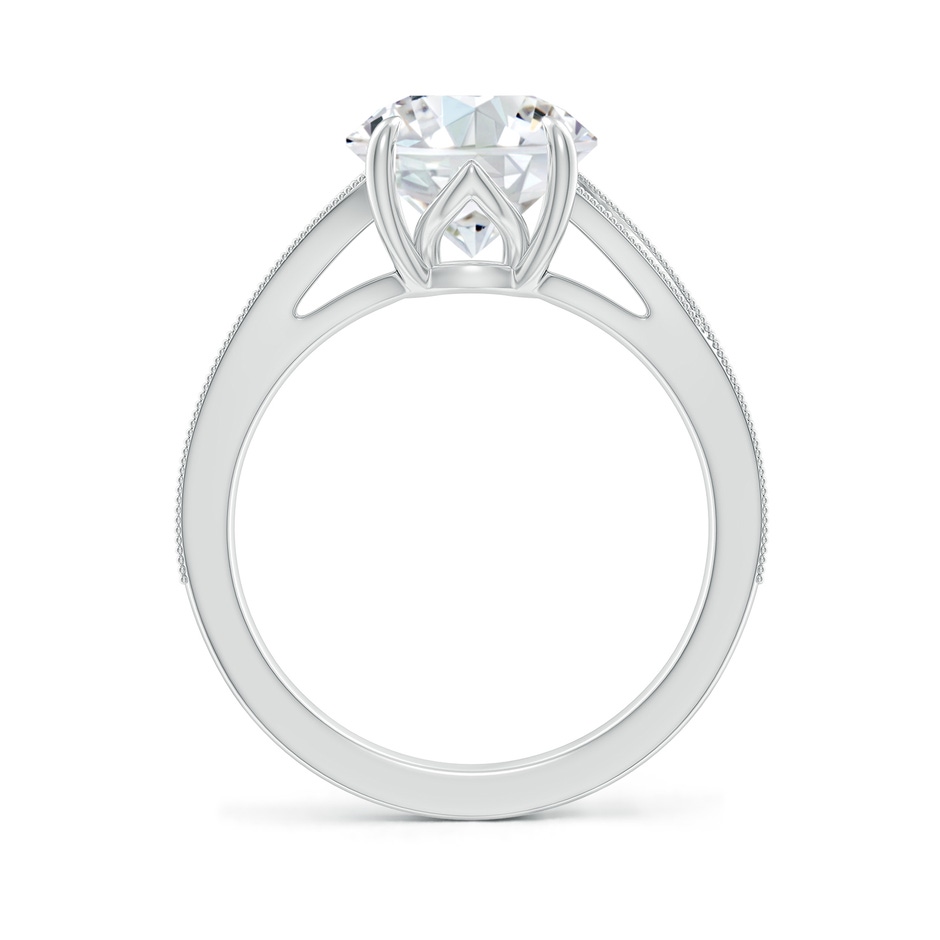 9.2mm FGVS Lab-Grown Vintage Inspired Round Diamond Split Shank Engagement Ring in White Gold side 199