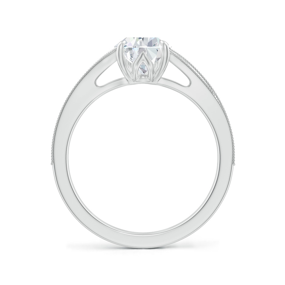 10x6.5mm FGVS Lab-Grown Vintage Inspired Pear Diamond Split Shank Engagement Ring in White Gold side 199
