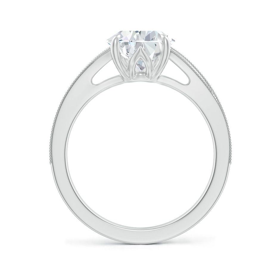 10x8mm FGVS Lab-Grown Vintage Inspired Pear Diamond Split Shank Engagement Ring in 18K White Gold side 199