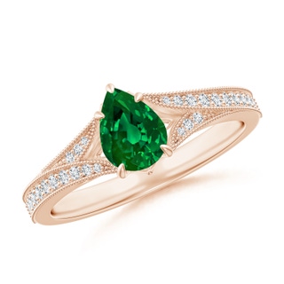 Pear Lab-Grown Lab Grown Emerald