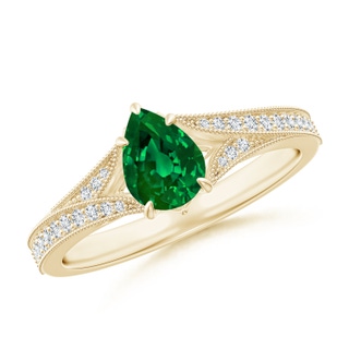Pear Lab-Grown Lab Grown Emerald
