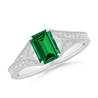 Emerald Cut Lab-Grown Lab Grown Emerald