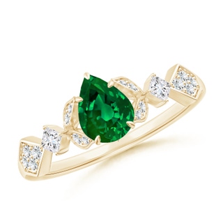 Pear Lab-Grown Lab Grown Emerald