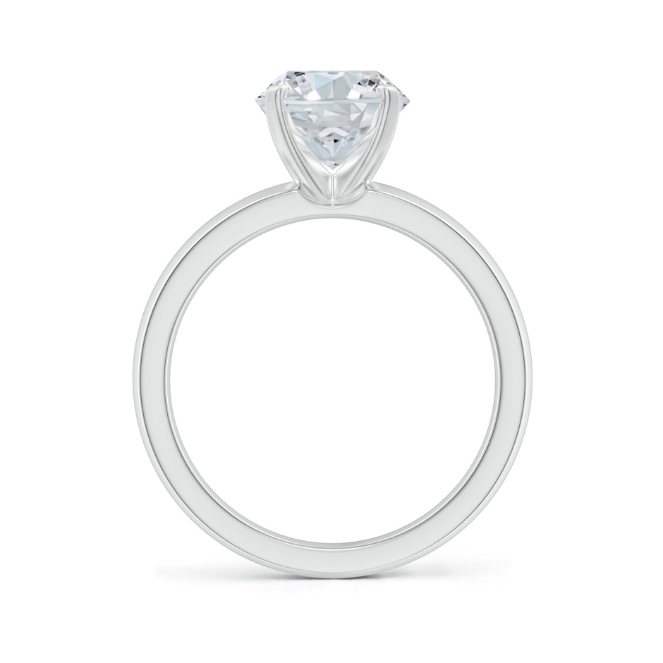 10x8mm FGVS Lab-Grown Prong-Set Oval Diamond Solitaire Engagement Ring in 18K White Gold side 199