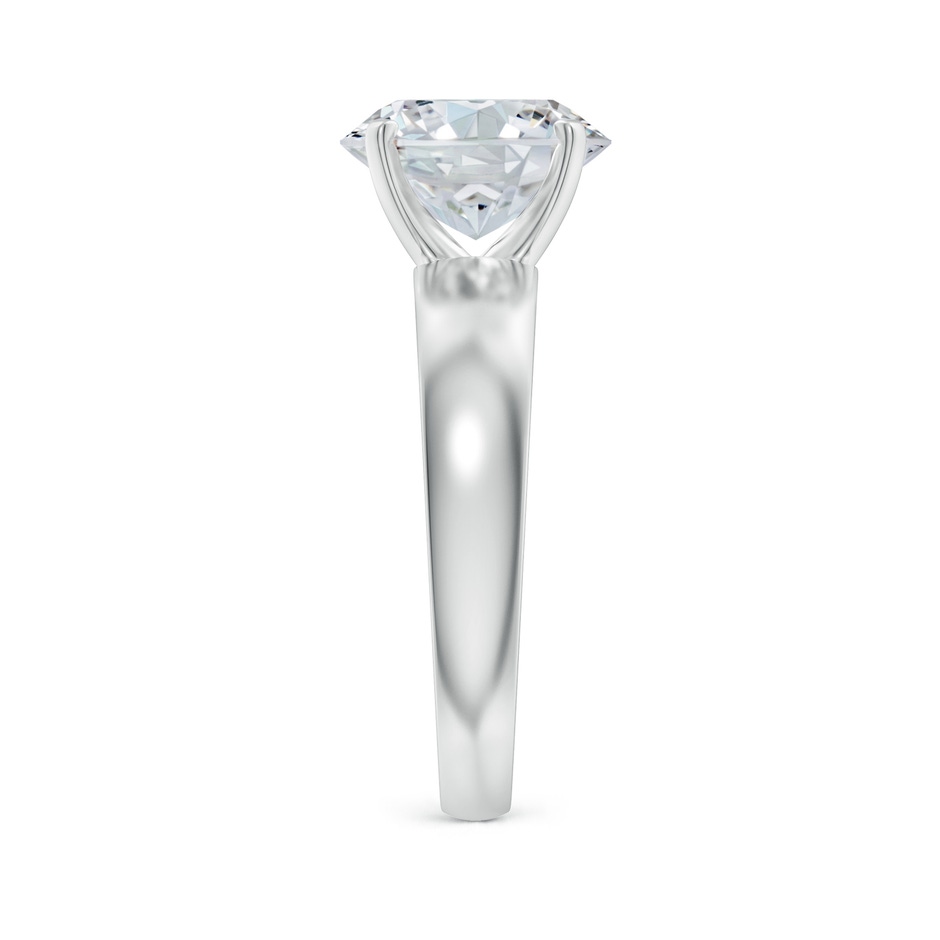 10x8mm FGVS Lab-Grown Prong-Set Oval Diamond Solitaire Engagement Ring in 18K White Gold side 299