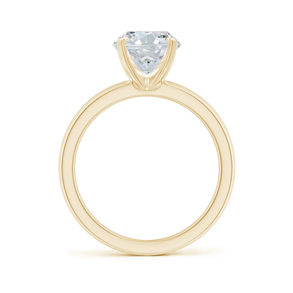 10x8mm FGVS Lab-Grown Prong-Set Oval Diamond Solitaire Engagement Ring in 18K Yellow Gold side 199