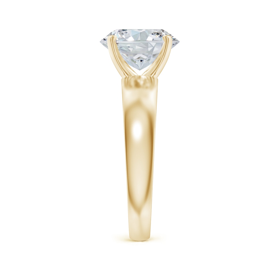 10x8mm FGVS Lab-Grown Prong-Set Oval Diamond Solitaire Engagement Ring in 18K Yellow Gold side 299