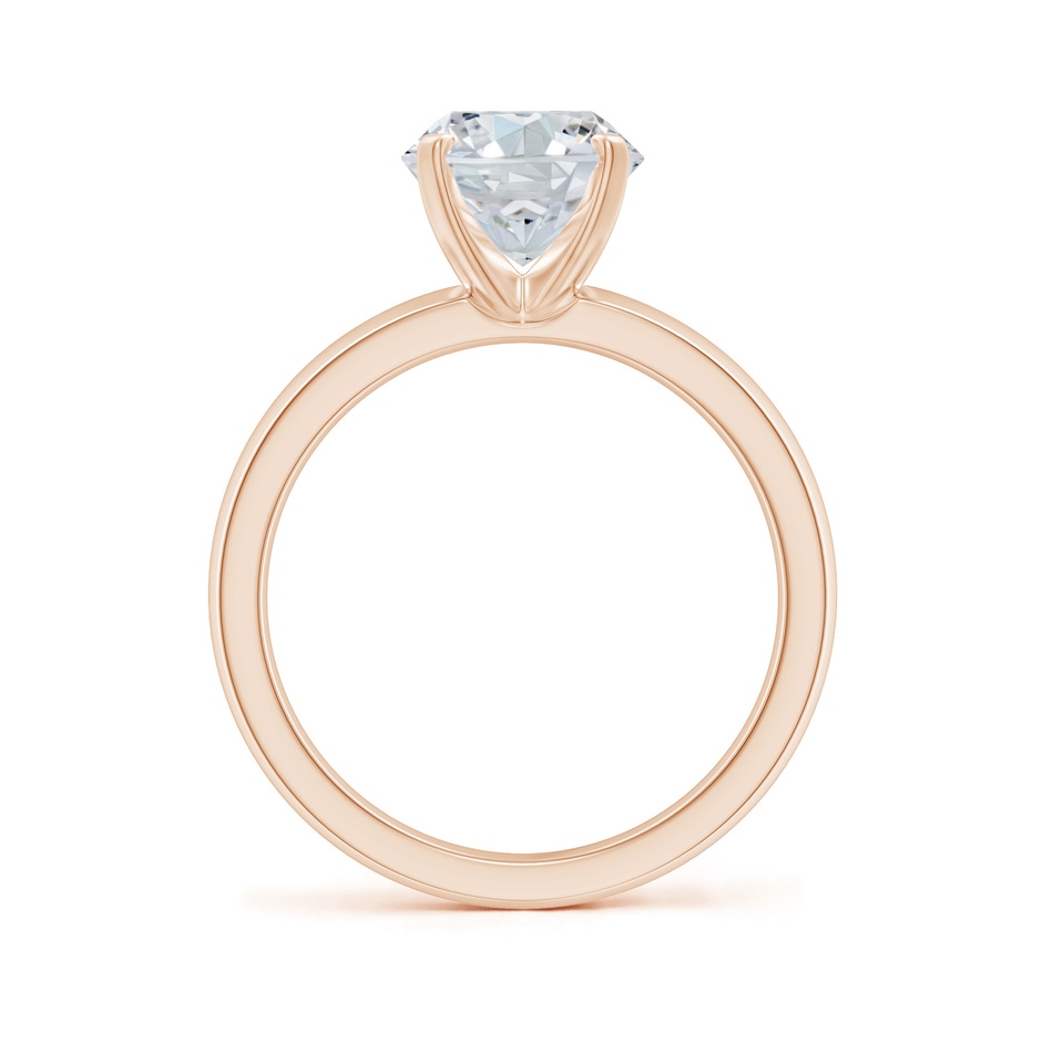 10x8mm FGVS Lab-Grown Prong-Set Oval Diamond Solitaire Engagement Ring in Rose Gold side 199