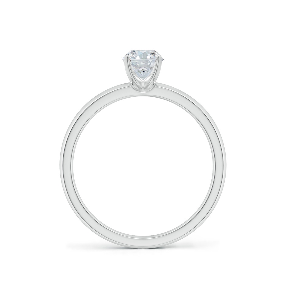 7x5mm FGVS Lab-Grown Prong-Set Oval Diamond Solitaire Engagement Ring in 18K White Gold side 199