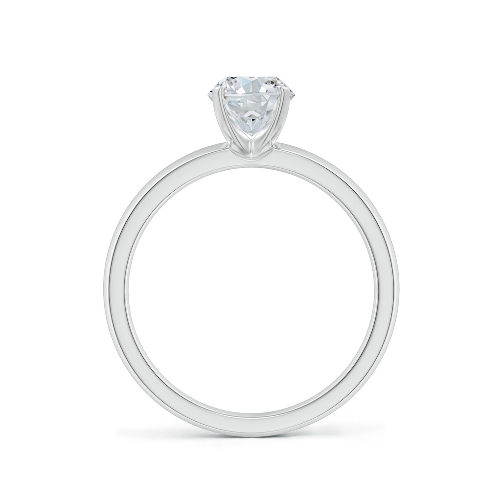 8x6mm FGVS Lab-Grown Prong-Set Oval Diamond Solitaire Engagement Ring in P950 Platinum - side 199