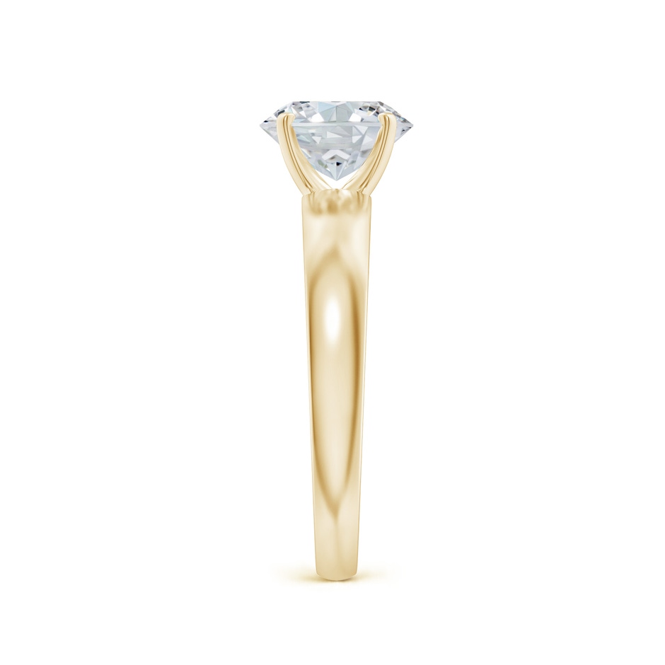8x6mm FGVS Lab-Grown Prong-Set Oval Diamond Solitaire Engagement Ring in Yellow Gold side 299