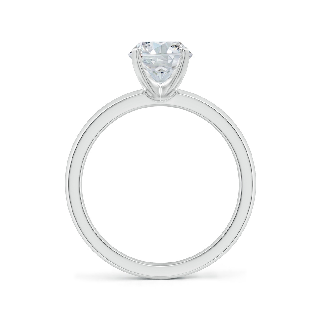 9x7mm FGVS Lab-Grown Prong-Set Oval Diamond Solitaire Engagement Ring in White Gold - side 199